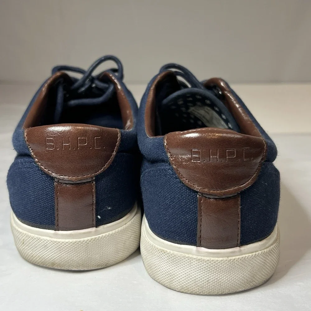Beverly Hills Polo Club Men's Cody BP91309 Blue Leather Sneaker Shoes Size‎ 9.5